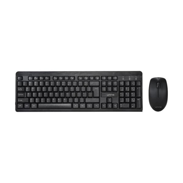 KIT UNNO KLASS (KB6741BK) WIRELESS TECLADO ESPA&Ntilde;OL/MOUSE 1200DPI NEGRO