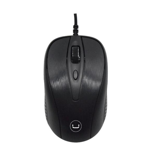 MOUSE UNNO TREK (MS6513BK) USB 1600DPI NEGRO