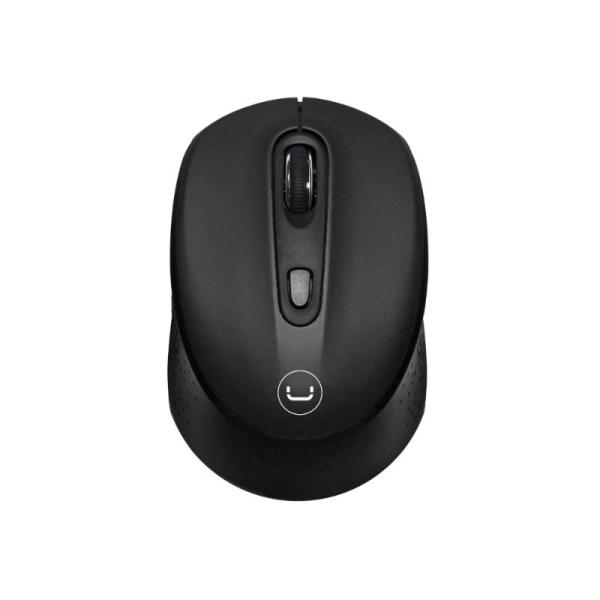 MOUSE UNNO CONTOUR (MS6528BK) WIRELESS 2.4GHZ/800-1200-1600 DPI NEGRO