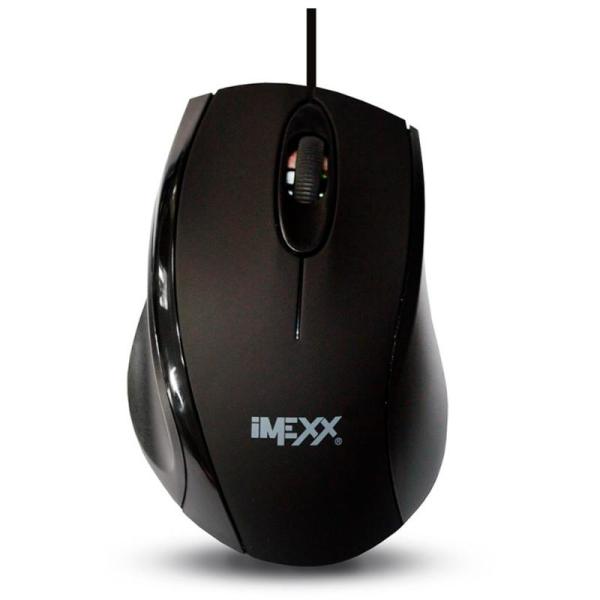 MOUSE IMEXX IME-26903 ALAMBRICO OPTICO CONEXI&Oacute;N PS2/USB NEGRO
