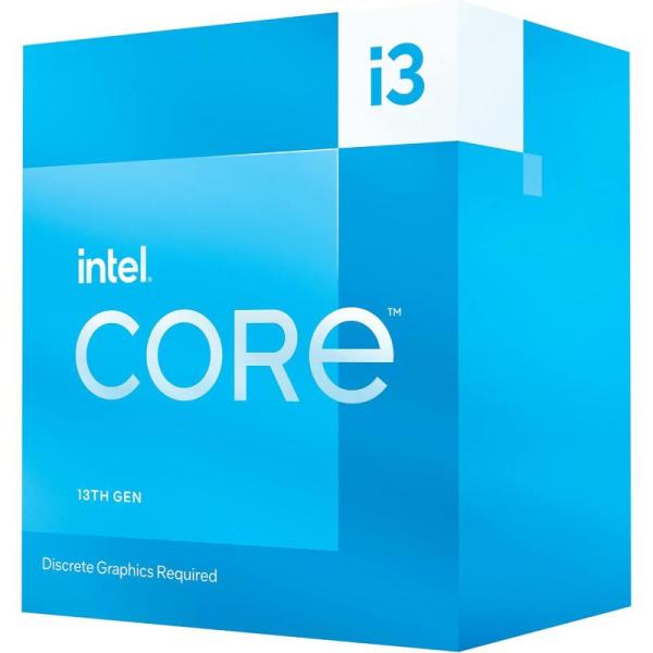 INTEL CORE I3 (13100F) 3.40-4.50GHZ LGA1700 13GEN SIN GRAFICOS