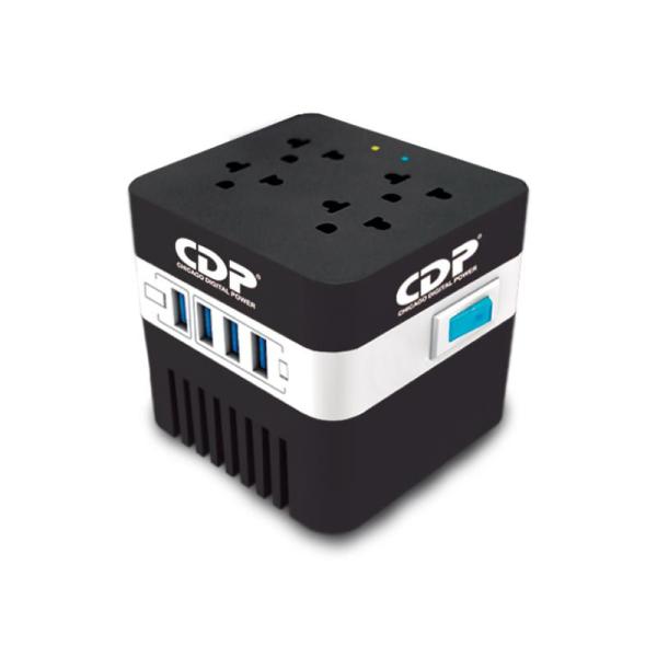 REGULADOR CDP (RU-AVR604) 600VA/300W  4 TOMAS/4 USB 120V (L).