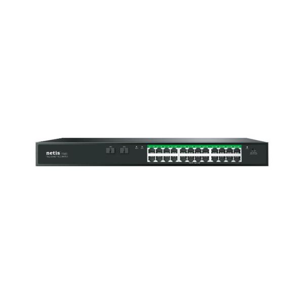 SWITCH NETIS (P124GC) 24PTS 10/100/1000 ADAPT 360W POE-2PTS 1.25G SFP