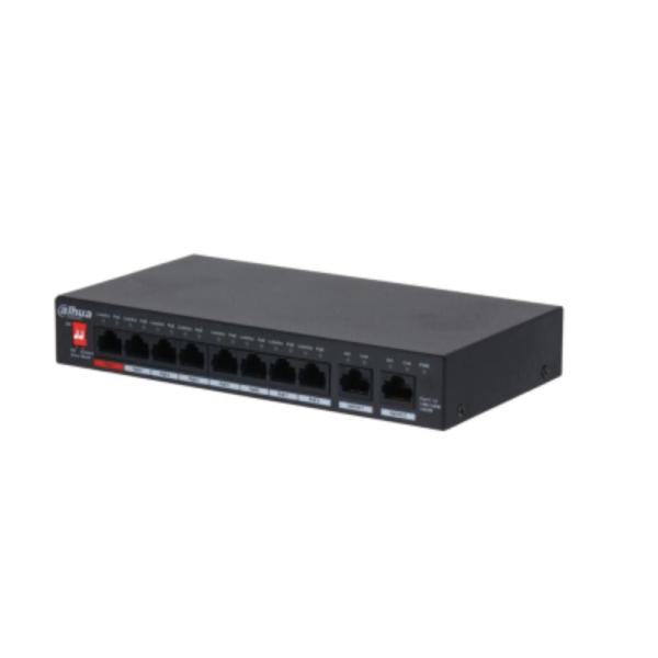SWITCH DAHUA (PFS3010-8GT-96) 10PTS 8 POE 96W 10/100/1000 GIGABIT NO ADMINISTRAB