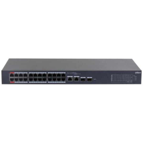 SWITCH DAHUA (CS4226-24ET-240) 24PTS 10/100 POE 240W /2PTS 1000  CLOUD ADMIN