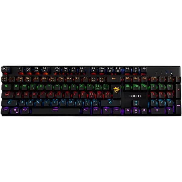TECLADO BOETEC (GMT-607) MECANICO RGB/USB NEGRO