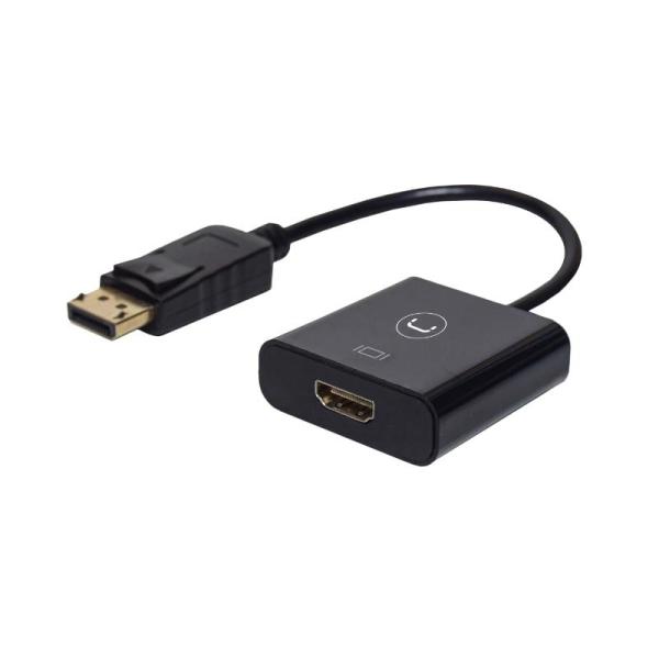 ADAPTADOR UNNO (AD3004BK) DISPLAY PORT A HDMI NEGRO