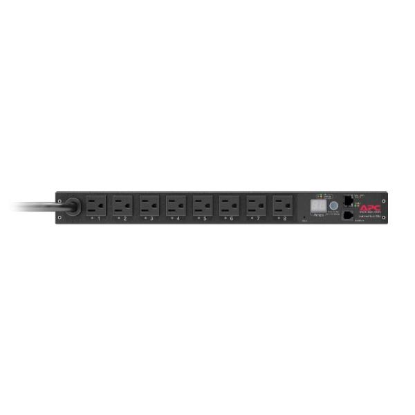 PDU APC (AP7900B) CONMUTADA-SWITCHED 8 TOMAS (5-15R) 120V/15A HORIZONTAL P/RACK