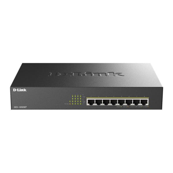 SWITCH D-LINK (DGS-1008MP) 8 PORT 10/100/1000 POE 16 GBPS
