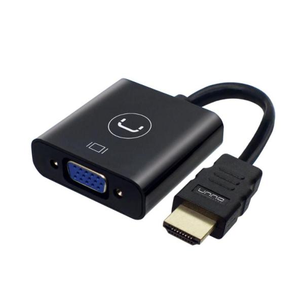ADAPTADOR UNNO (AD4202BK) HDMI A VGA