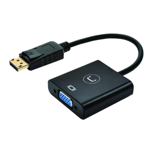 ADAPTADOR UNNO (AD3006BK) DISPLAY PORT A VGA NEGRO