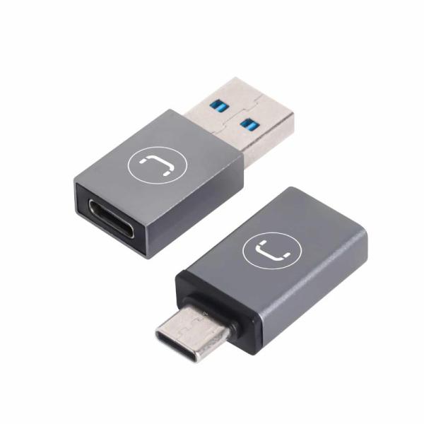 ADAPTADORES UNNO (AD4301GY) USB-A A USB-C/ USB-C A USB-A