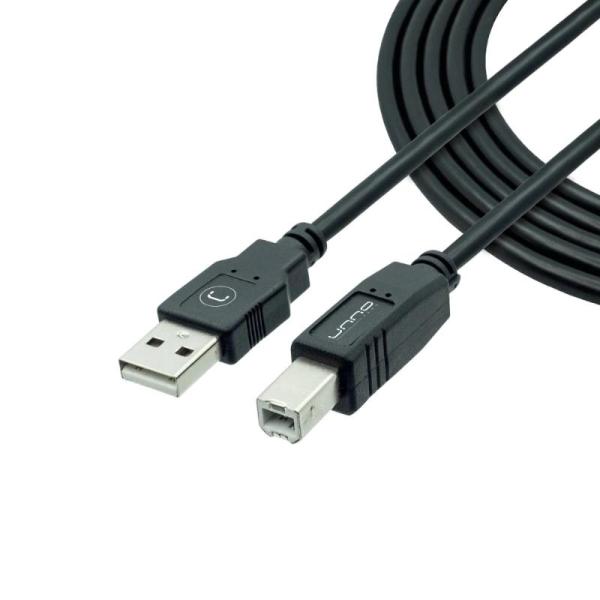 CABLE UNNO (CB4006BK) USB A/B 2.0 1.8M/6FT PARA IMPRESORA