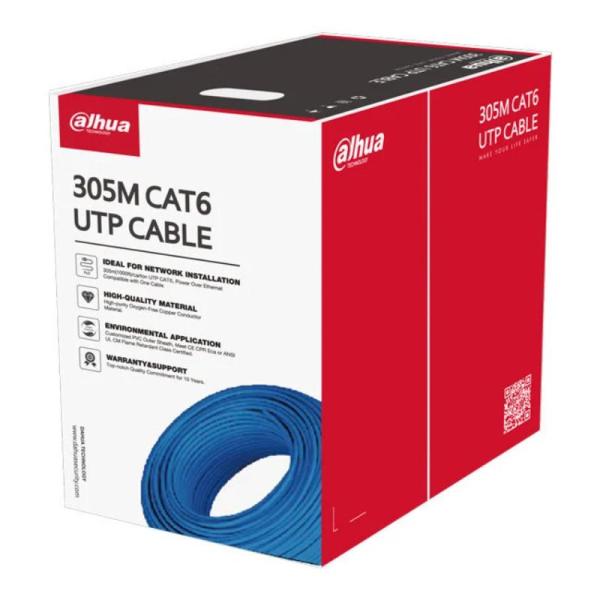 CABLE UTP DAHUA CAT6 1000 FT AZUL 100% COBRE