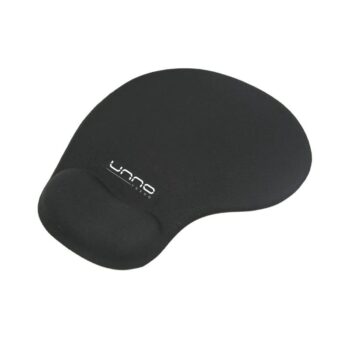 MOUSE PAD UNNO (MP6001BK) CON GEL ERGOMICO NEGRO
