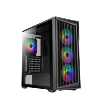 CASE GAMING AZZA (TORRENT 490) VIDRIO TEMPERADO/ABANICO RGB/SIN FUENTE/NEGRO